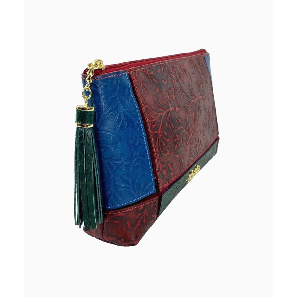 NEW Holii Genuine Leather Wallet Clutch Purse Handcrafted Tooled Handbag Bag - Picture 2 of 7